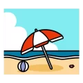 Beach parasol