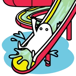 Pool waterslider