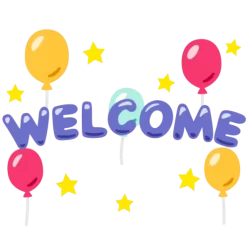 Welcome text