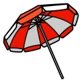 Beachparasol