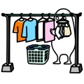 Laundry hangingperson